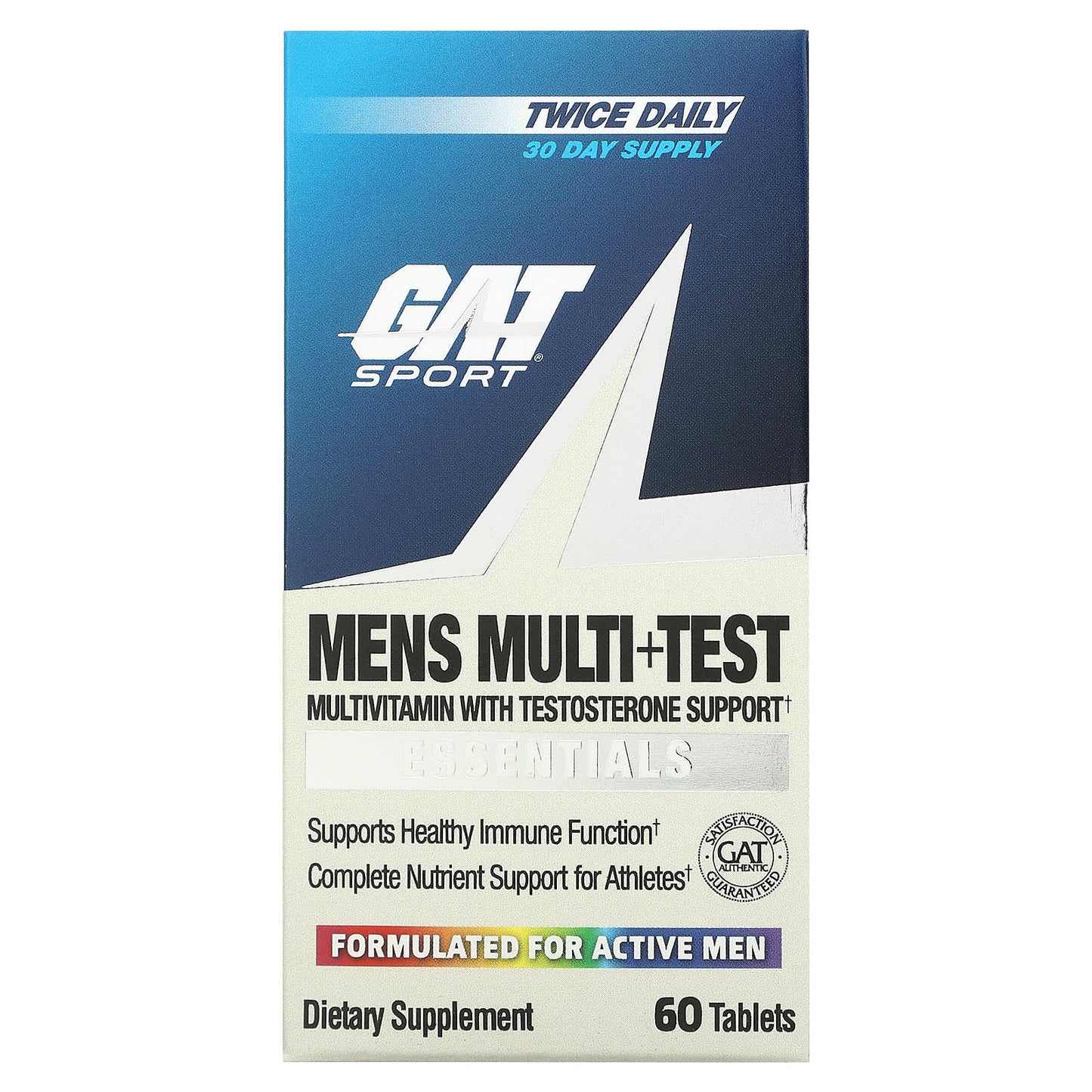 GAT-Mens Multi + Test-60 Tablets