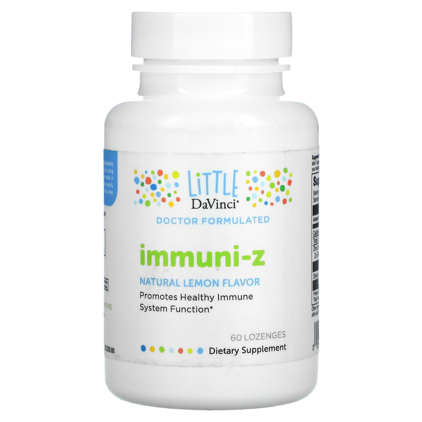 Little DaVinci-Immuni-Z-Natural Lemon-60 Lozenges