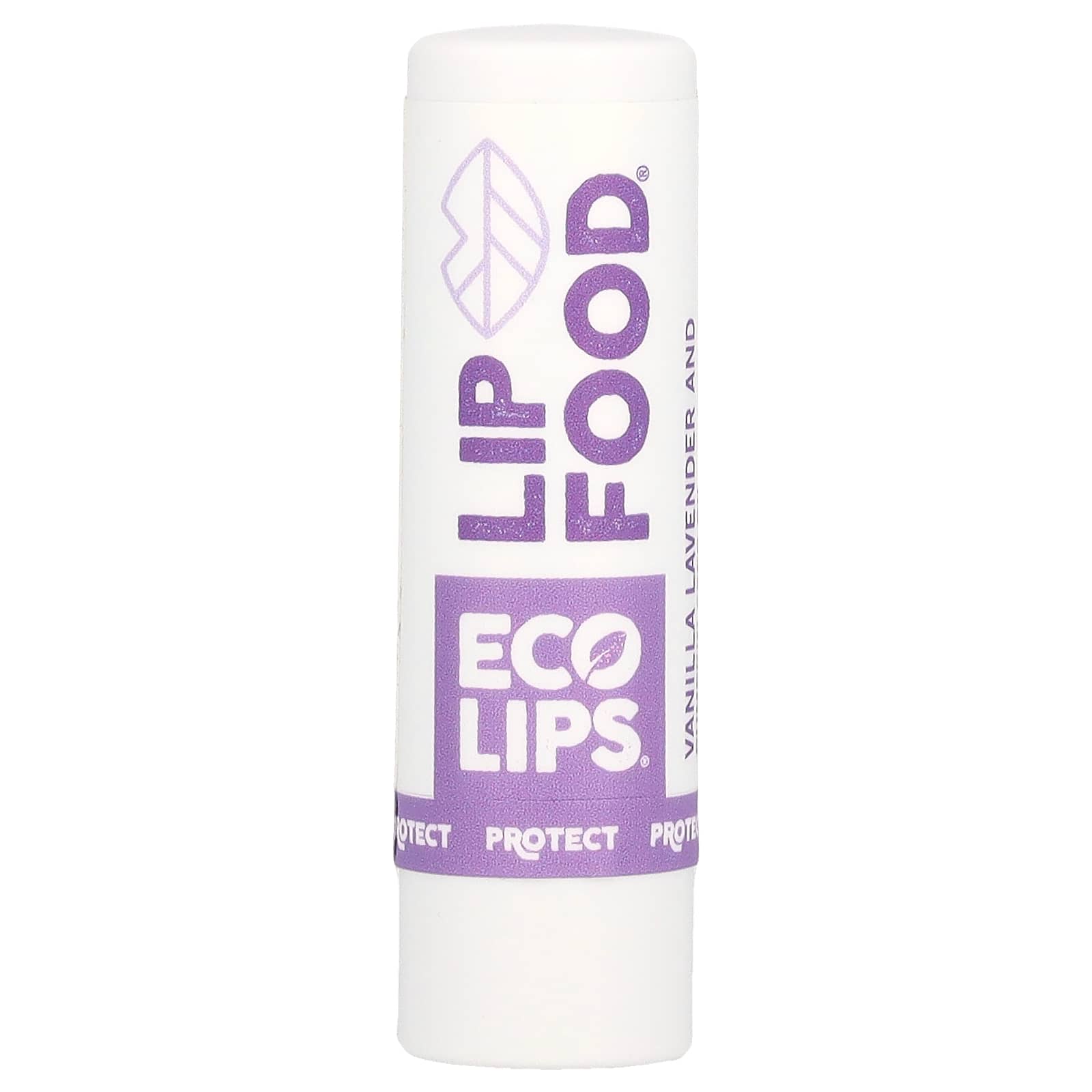 Eco Lips-Lip Food-Protect-Organic Lip Balm-Vanilla Lavender And Pumpkin Seed Oil-0.15 oz (4.25 g)