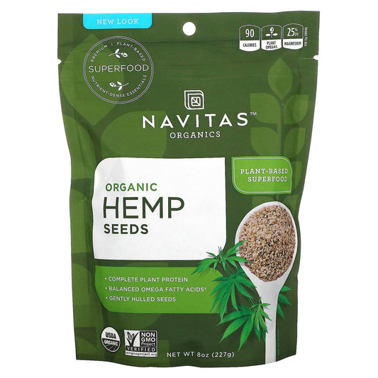 Navitas Organics-Organic Hemp Seeds-8 oz (227 g)