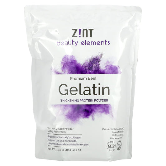 Zint-Thickening Protein Powder Gelatin-Premium Beef-32 oz (907 g)