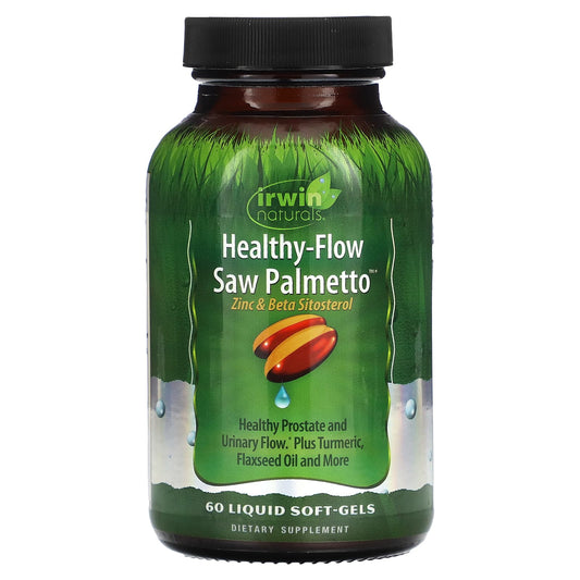 Irwin Naturals-Healthy-Flow Saw Palmetto-60 Liquid Soft-Gels