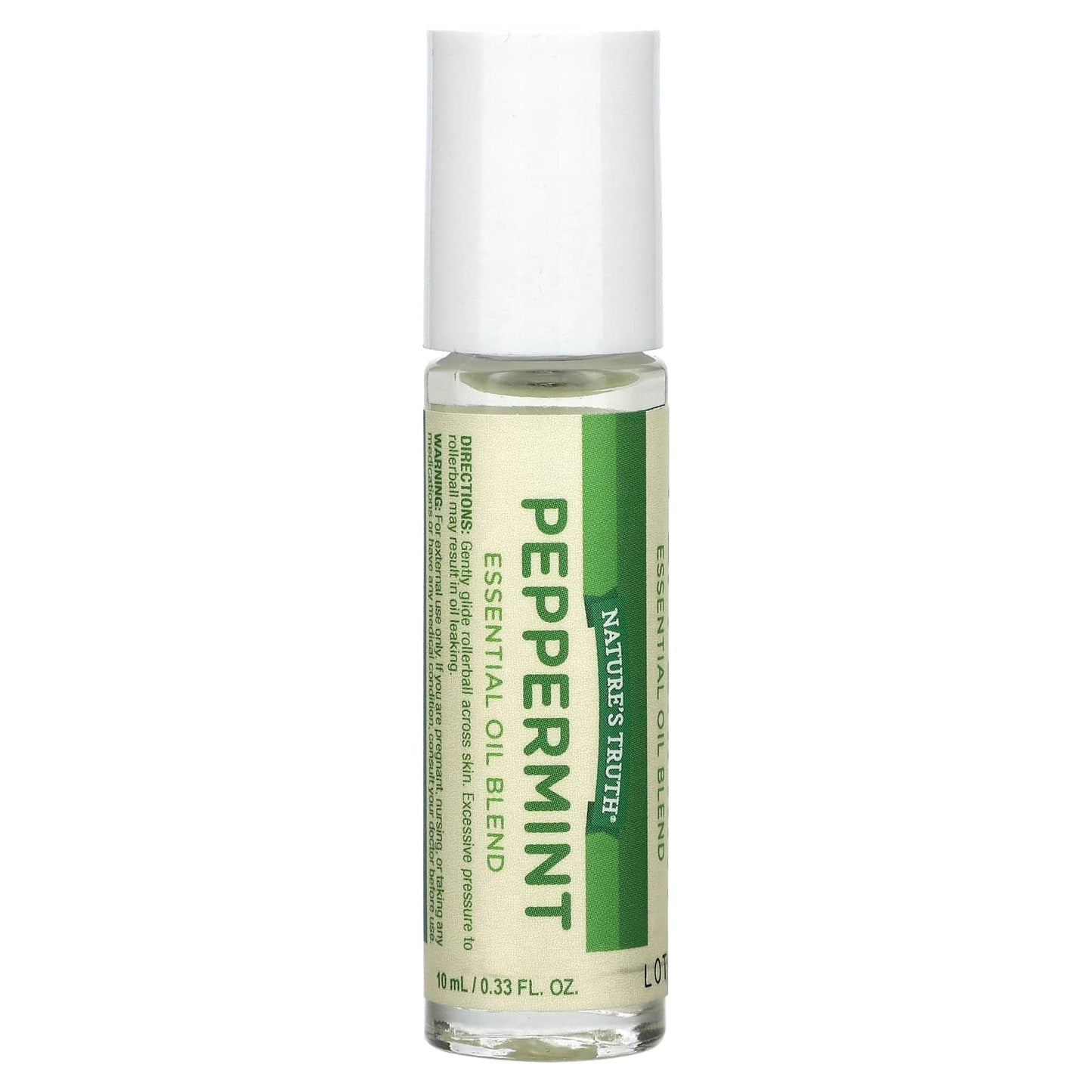 Nature's Truth-Essential Oil Blend-On The Go Roll-On-Peppermint -0.33 fl oz (10 ml)