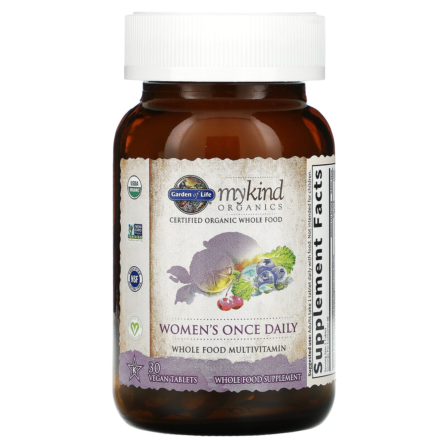 Garden of Life, MyKind Organics, Women's Once Daily , 30 Vegan Tablets