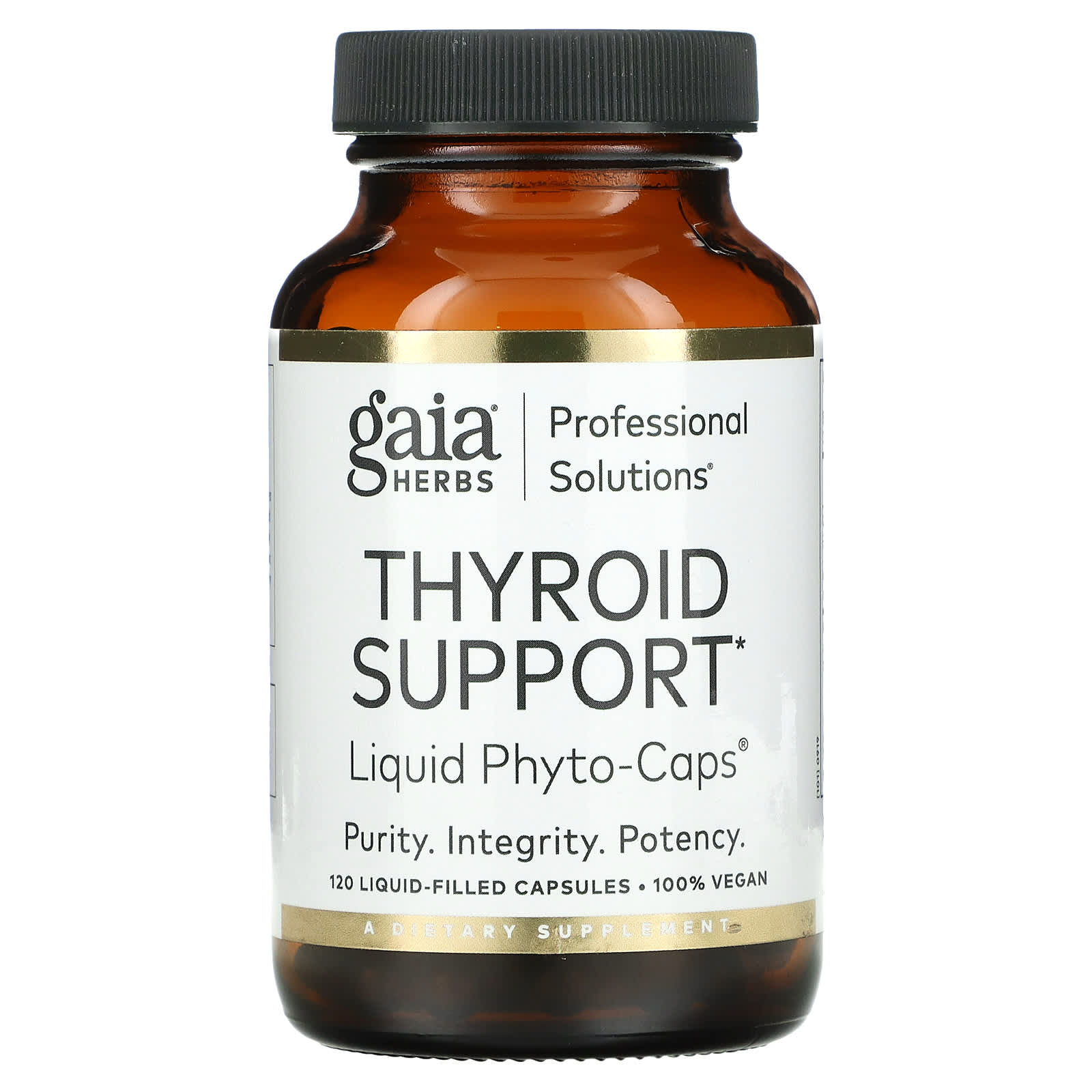 Gaia Herbs Professional Solutions-Thyroid Support-120 Liquid-Filled Capsules