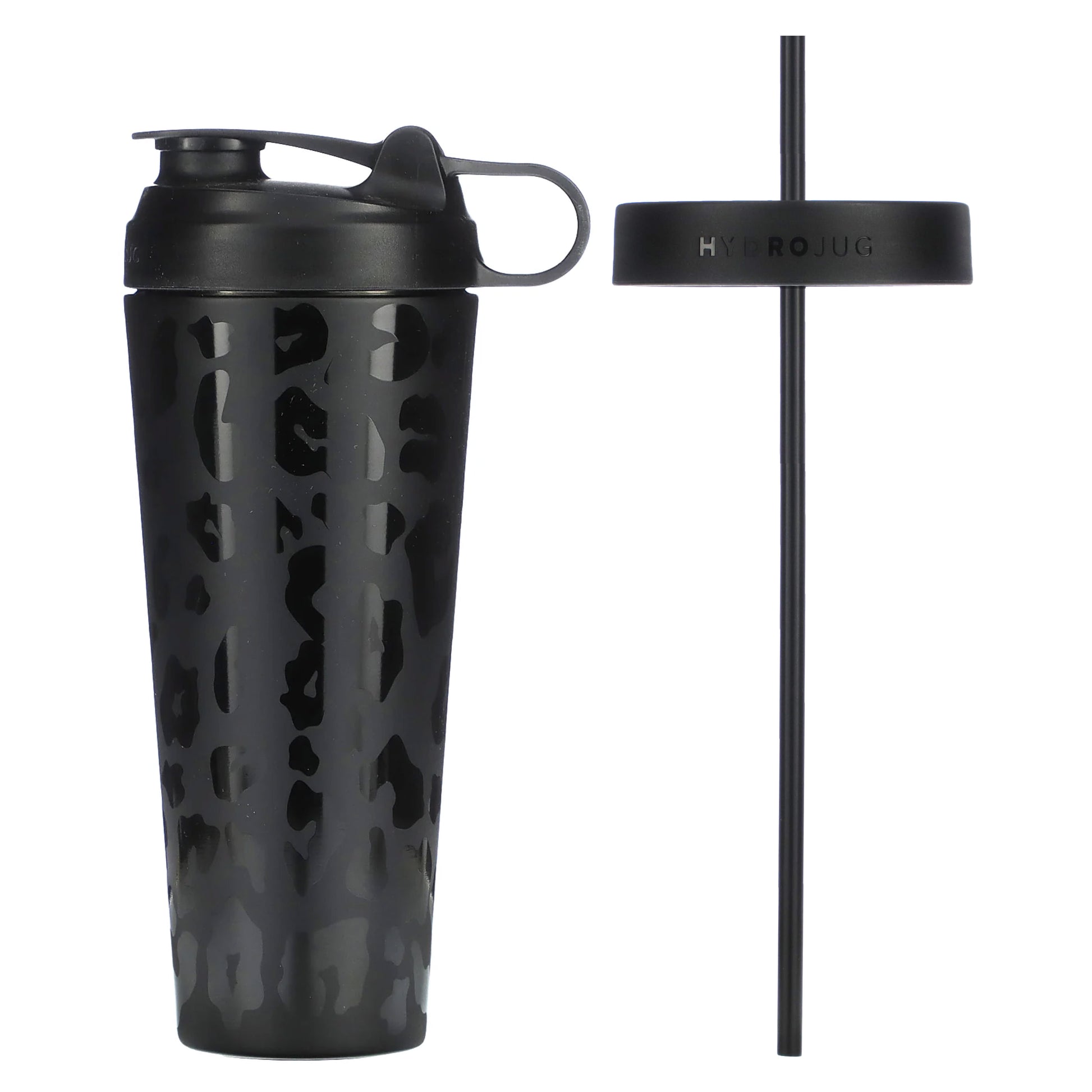 HydroJug-HydroSHKR Tumbler Cup-Black Leopard-24 oz (700 ml)