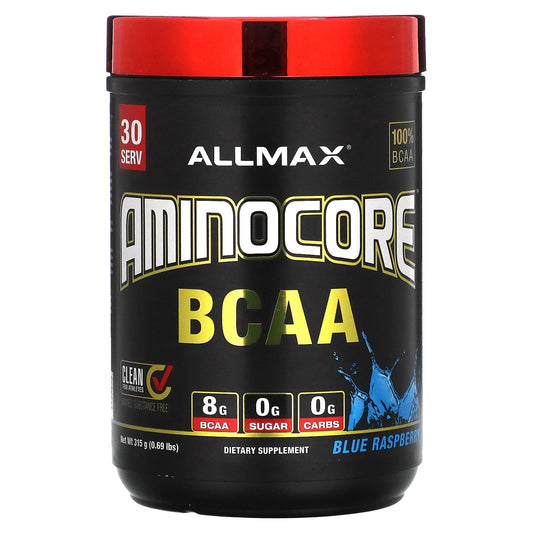 ALLMAX-AMINOCORE BCAA-Blue Raspberry-0.69 lbs (315 g)