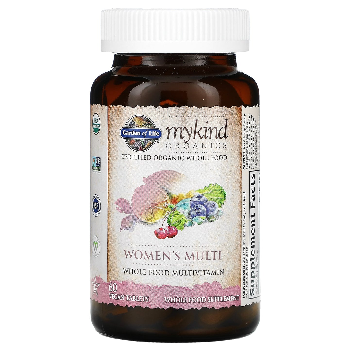 Garden of Life, MyKind Organics, Women's Multi, 60 Vegan Tablets