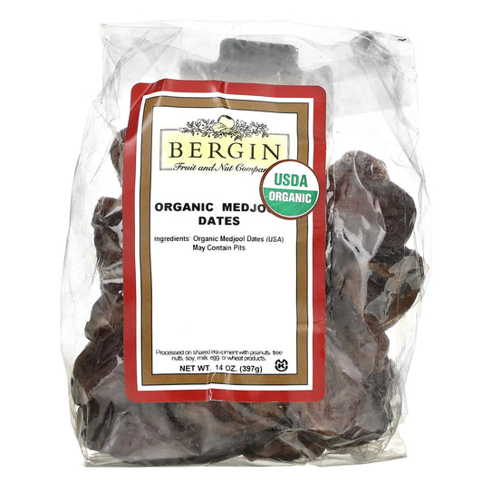 Bergin Fruit and Nut Company-Organic Medjool Dates-14 oz (397 g)