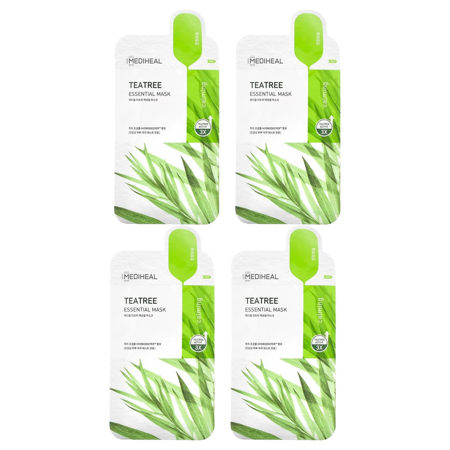 MEDIHEAL-Tea Tree-Essential Beauty Mask-4 Sheets-0.81 fl oz (24 ml) Each