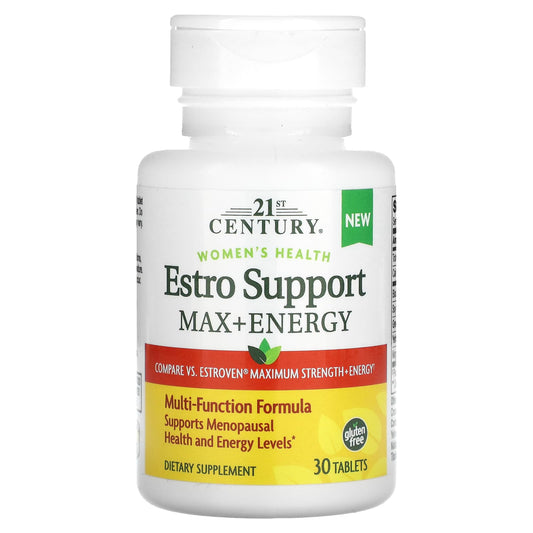 21st Century-Women's Health-Estro Support Max + Energy-30 Tablets