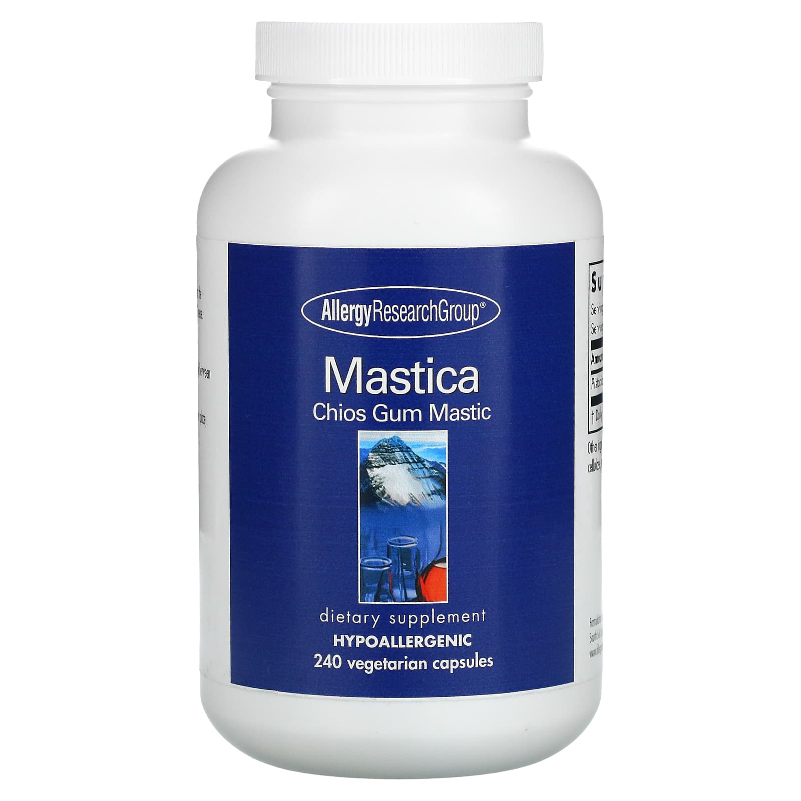 Allergy Research Group-Mastica-Chios Gum Mastic-240 Vegetarian Capsules