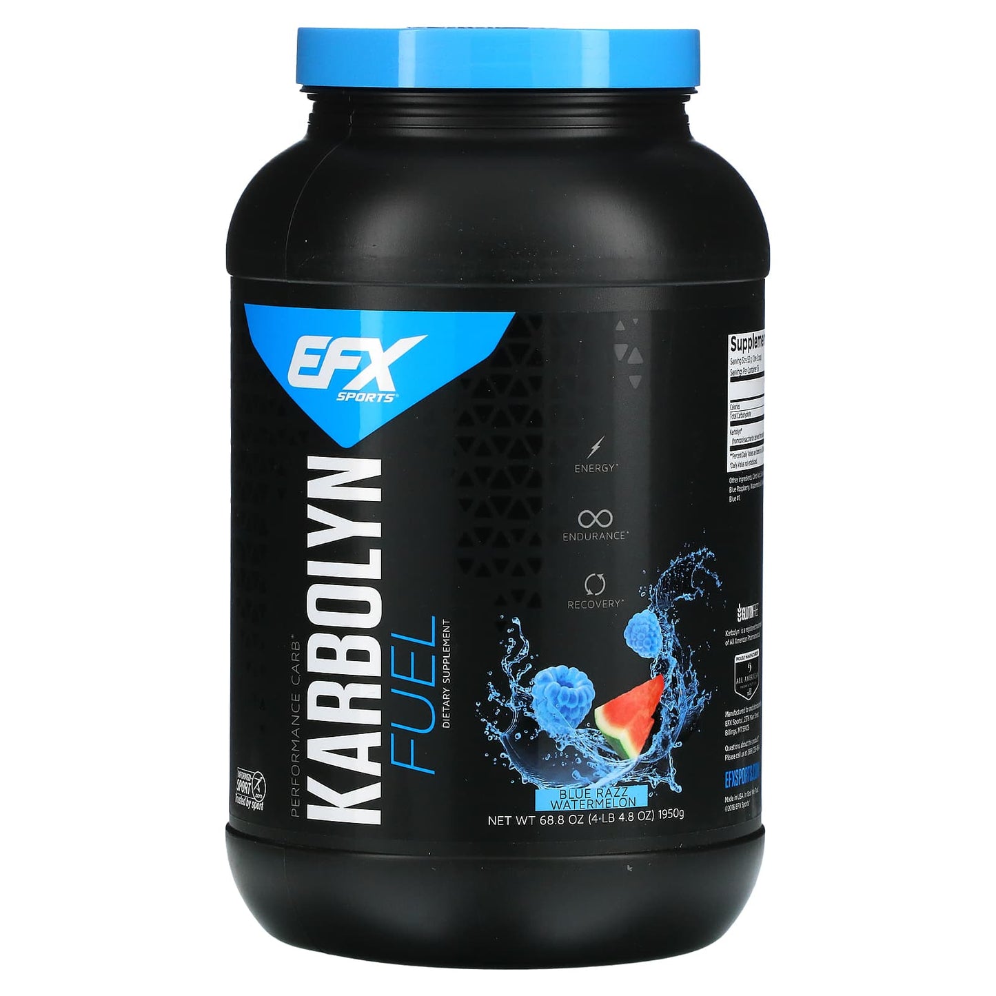 EFX Sports-Karbolyn Fuel-Blue Razz Watermelon-68.8 oz (1,950 g)