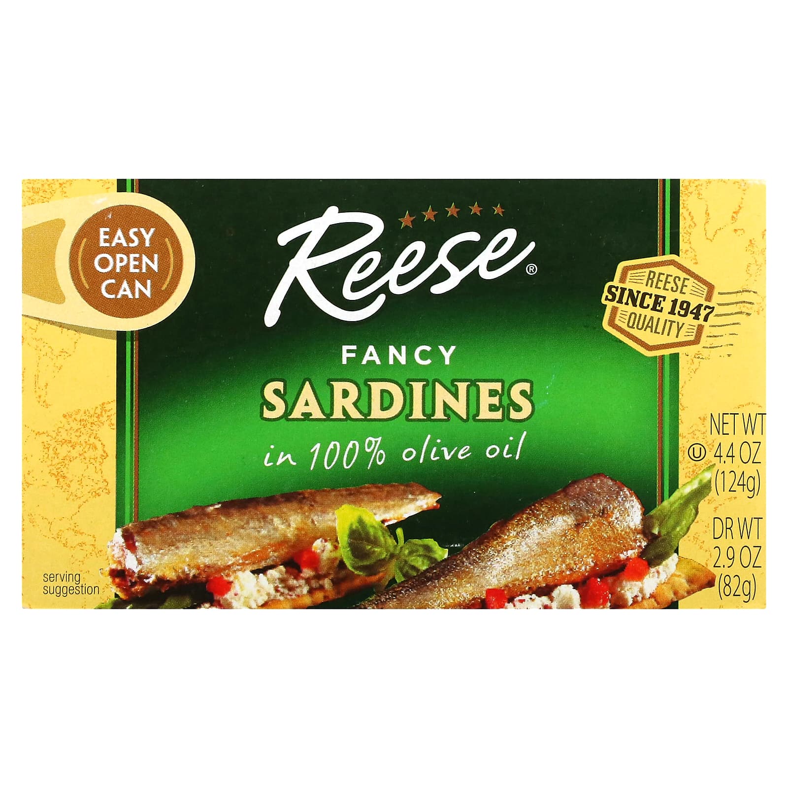 Reese-Fancy Sardines-4.4 oz (124 g)