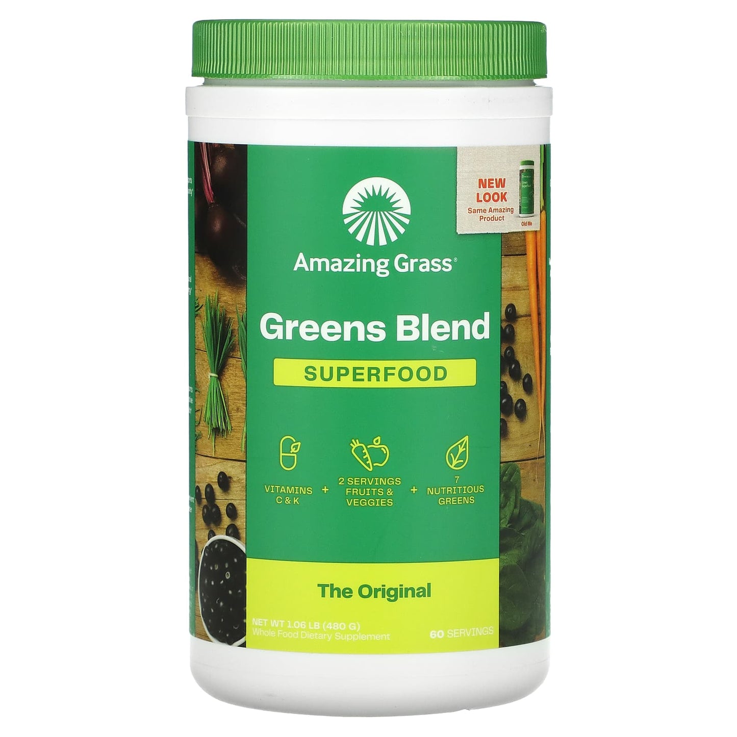 Amazing Grass-Greens Blend Superfood-The Original-1.06 lb (480 g)