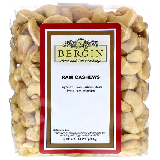 Bergin Fruit and Nut Company-Raw Cashews-16 oz (454 g)