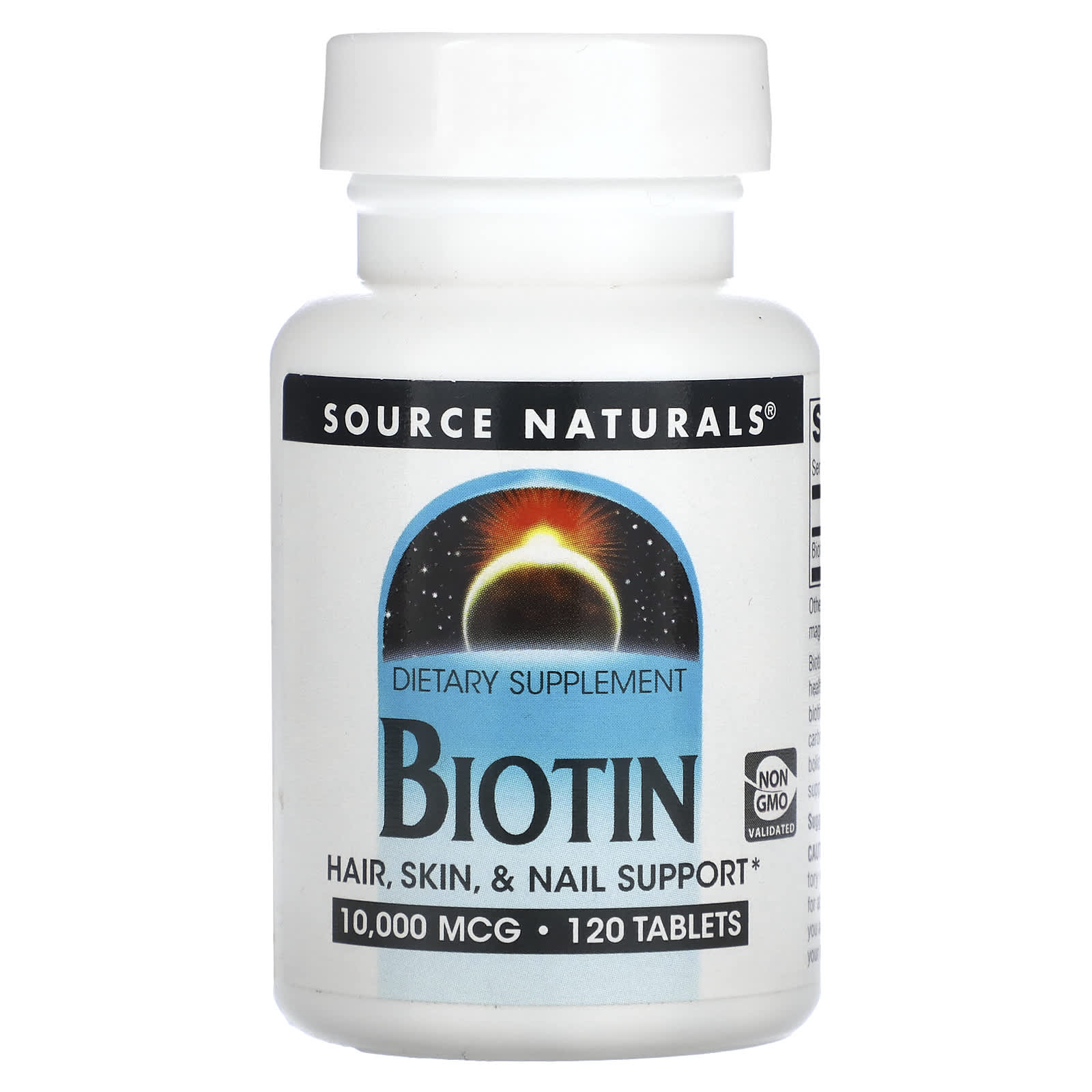 Source Naturals-Biotin-10,000 mcg-120 Tablets