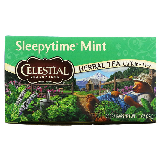 Celestial Seasonings-Herbal Tea-Sleepytime Mint-Caffeine Free-20 Tea Bags-1.0 oz (29 g)