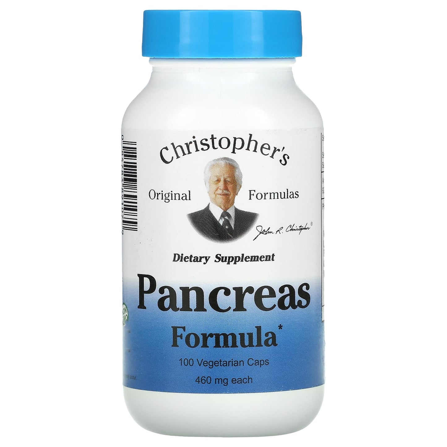 Christopher's Original Formulas-Pancreas Formula-460 mg-100 Vegetarian Caps