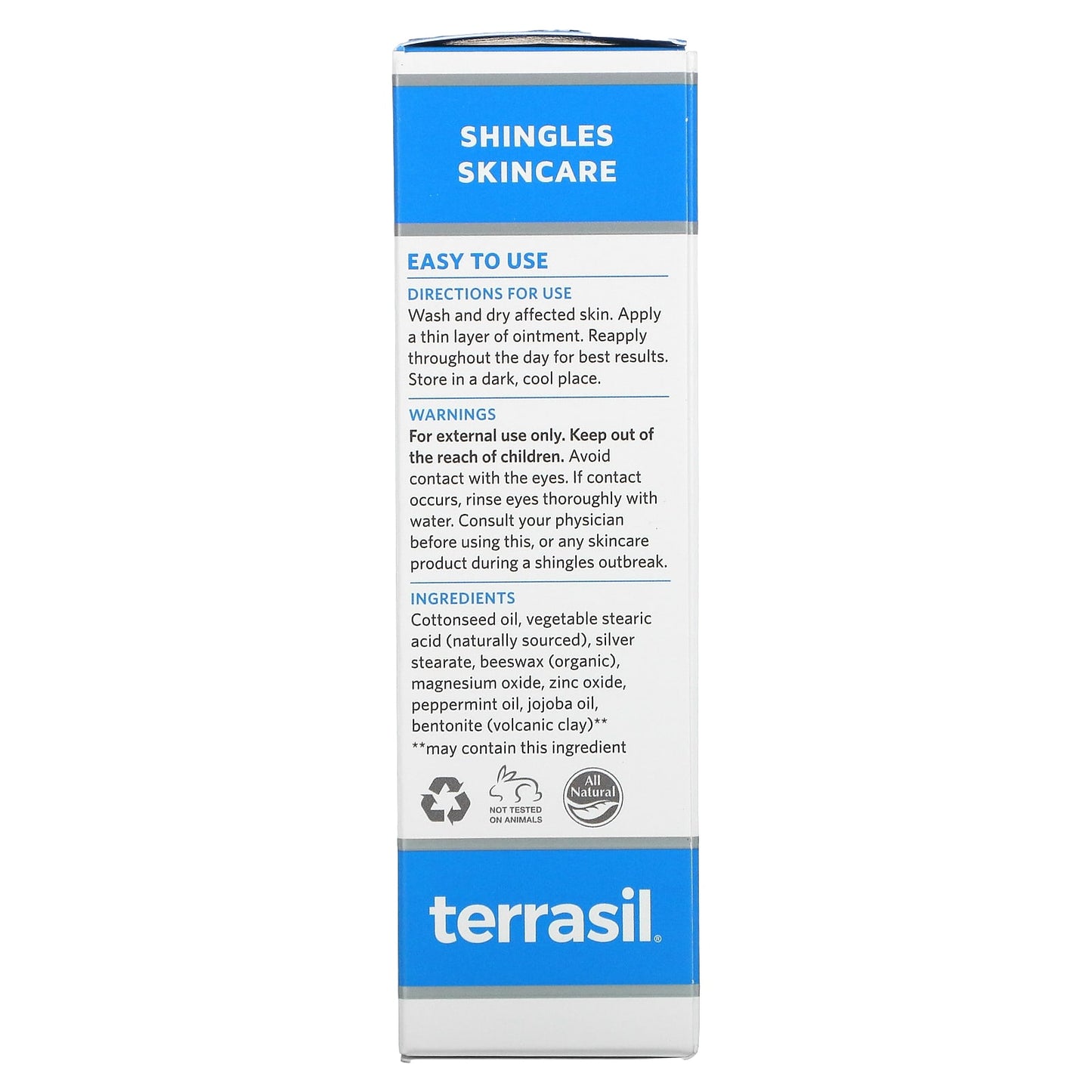 Terrasil, Shingles Skincare, 1.5 oz (45 g)