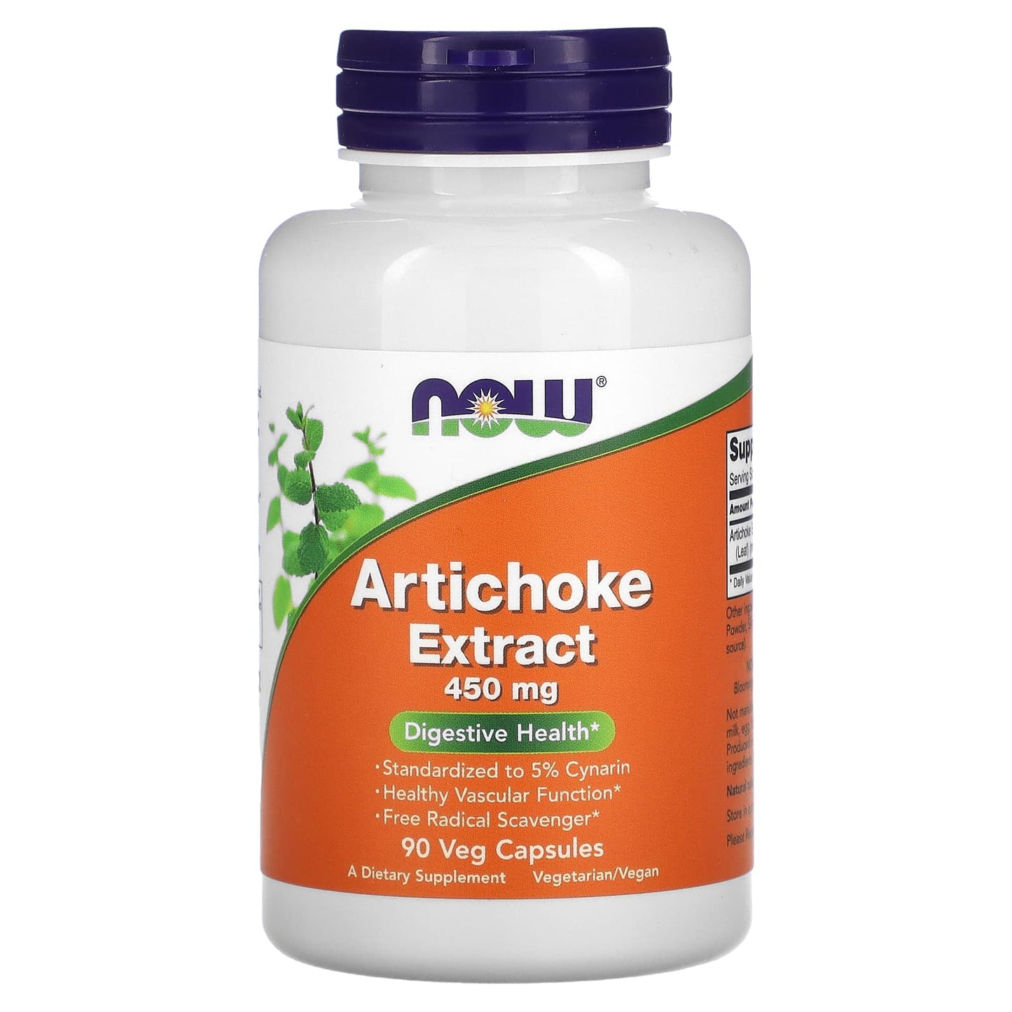 NOW Foods-Artichoke Extract-450 mg-90 Veg Capsules