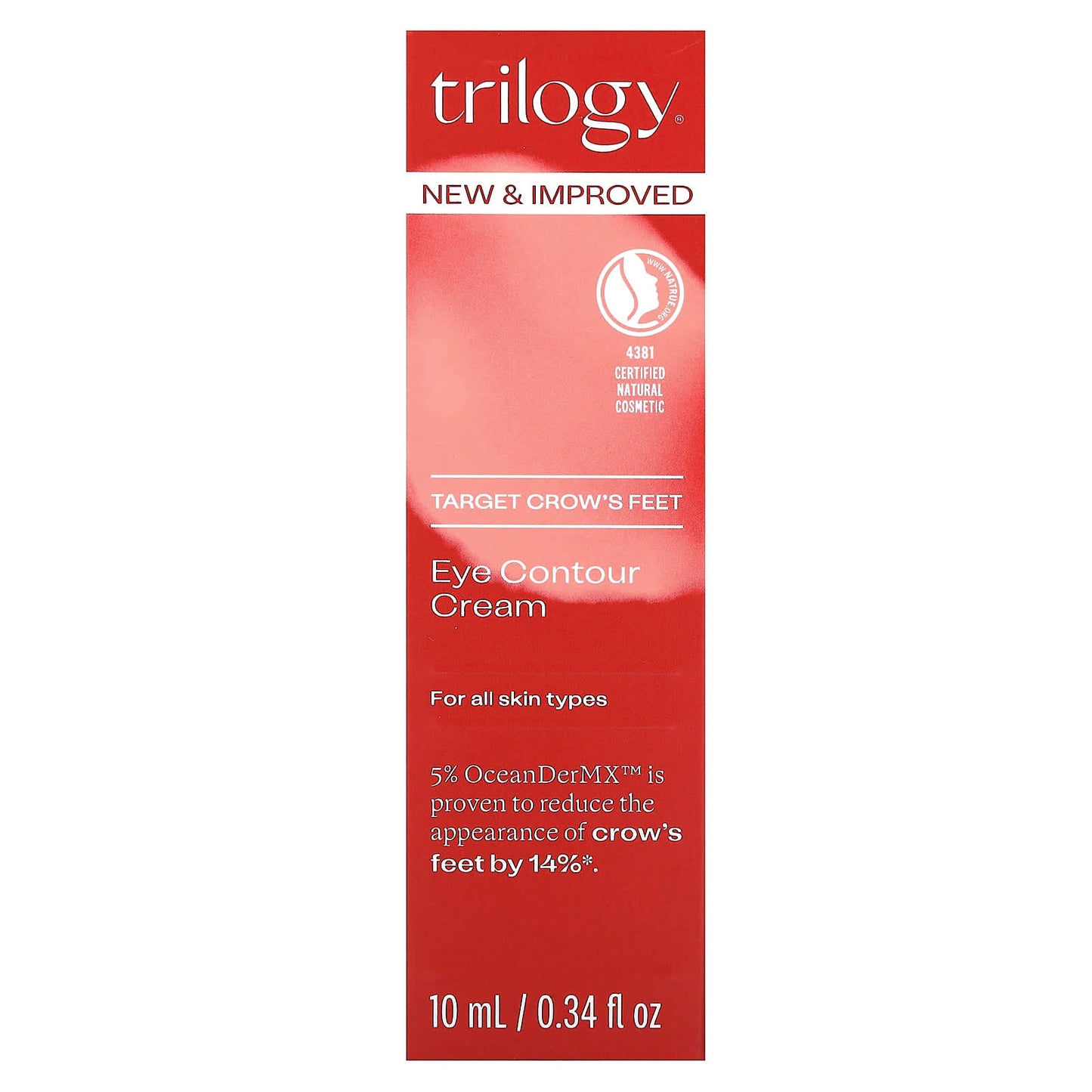 Trilogy, Eye Contour Cream, 0.34 fl oz (10 ml)