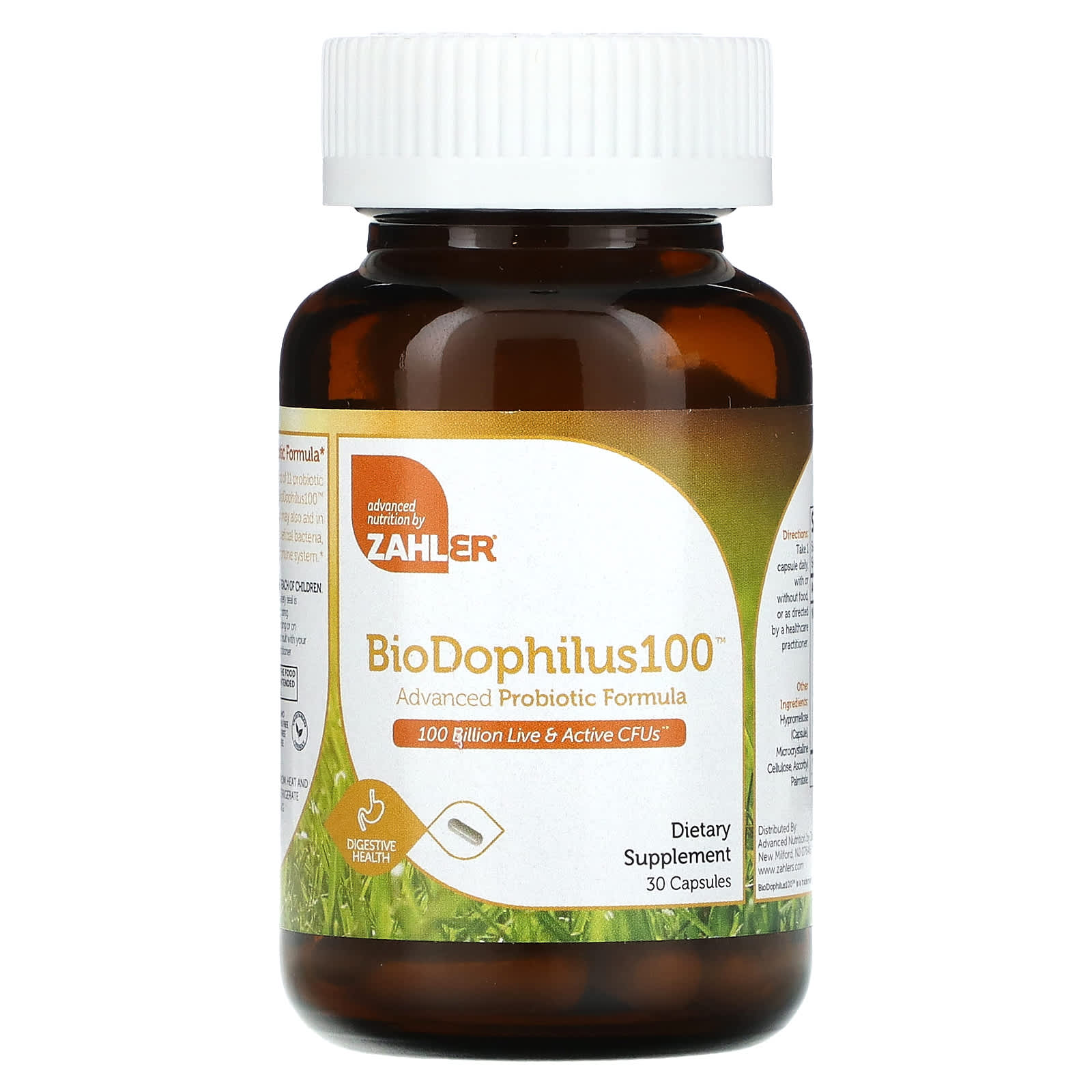 Zahler-BioDophilus100-Advanced Probiotic Formula-100 Billion CFUs-30 Capsules