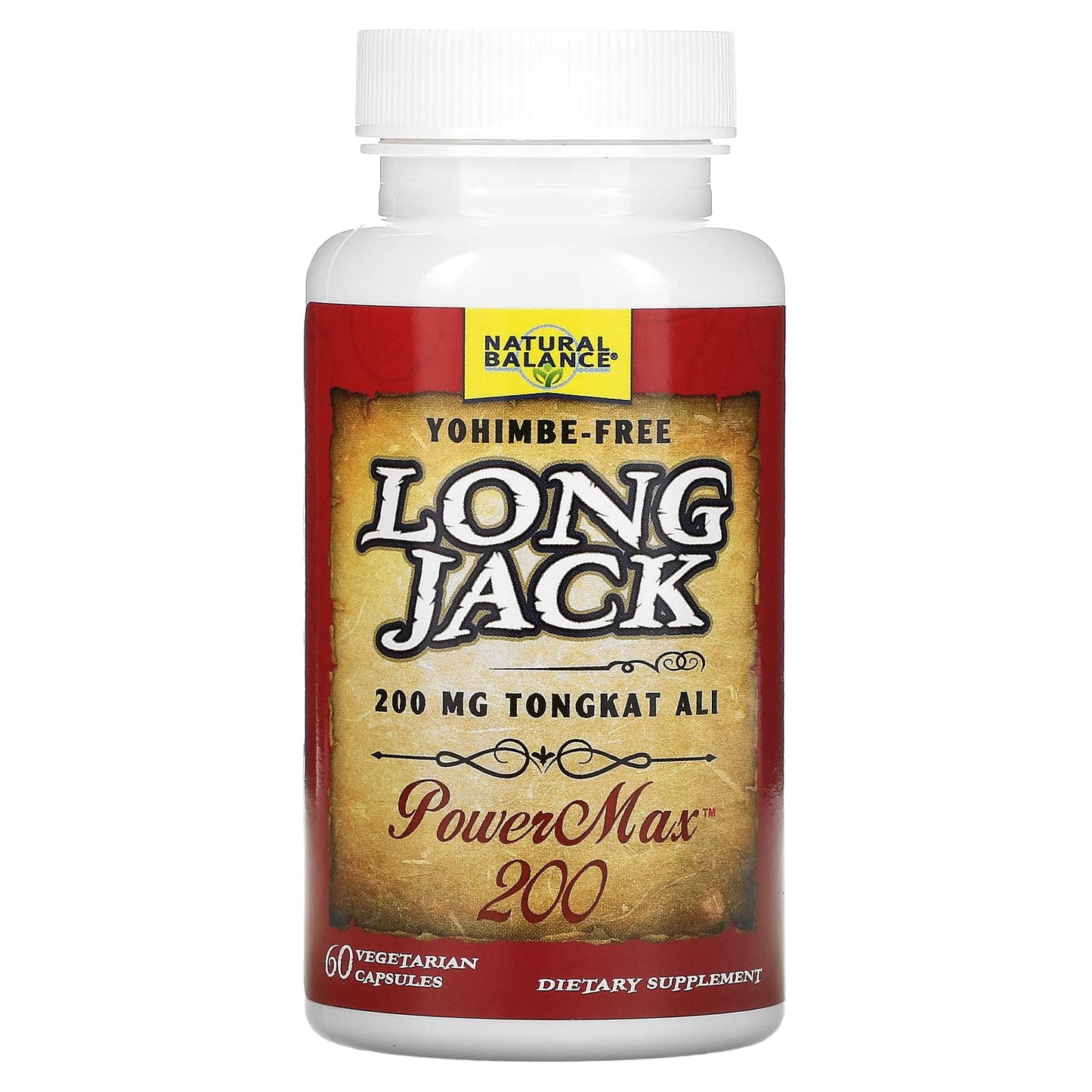 Natural Balance, Long Jack, PowerMax 200, 60 Vegetarian Capsules