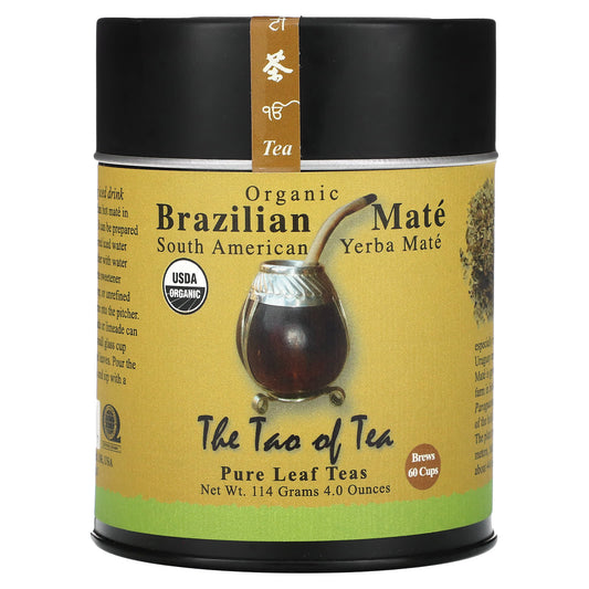 The Tao of Tea-Organic South American Yerba Mate-Brazilian Mate-4 oz (114 g)