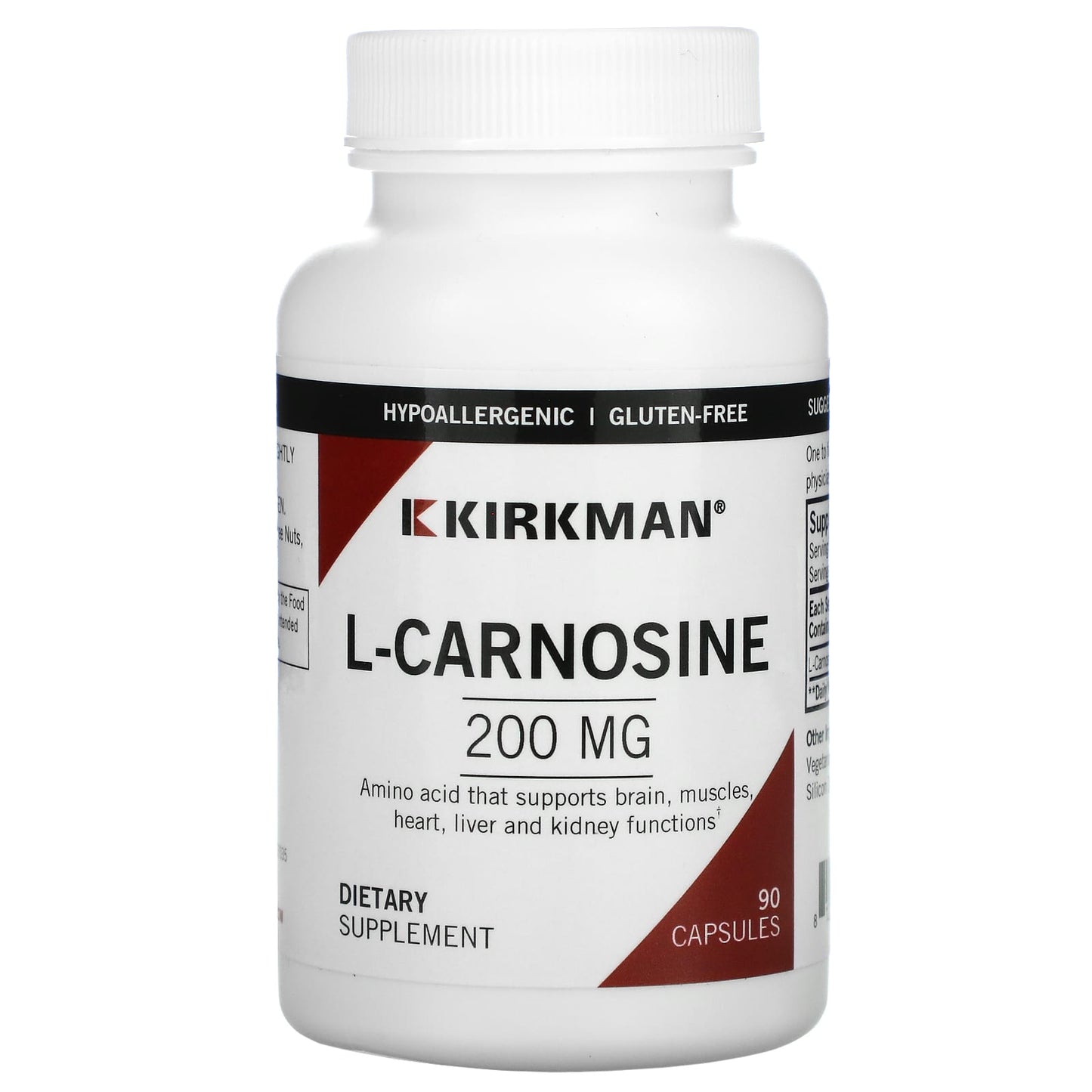 Kirkman Labs-L-Carnosine-200 mg-90 Capsules