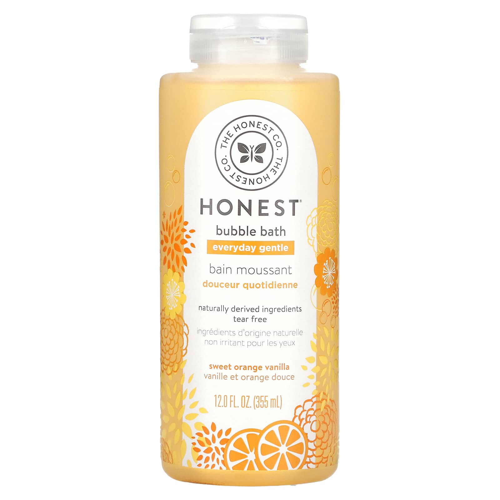 The Honest Company-Everyday Gentle Bubble Bath-Sweet Orange Vanilla-12 fl oz (355 ml)