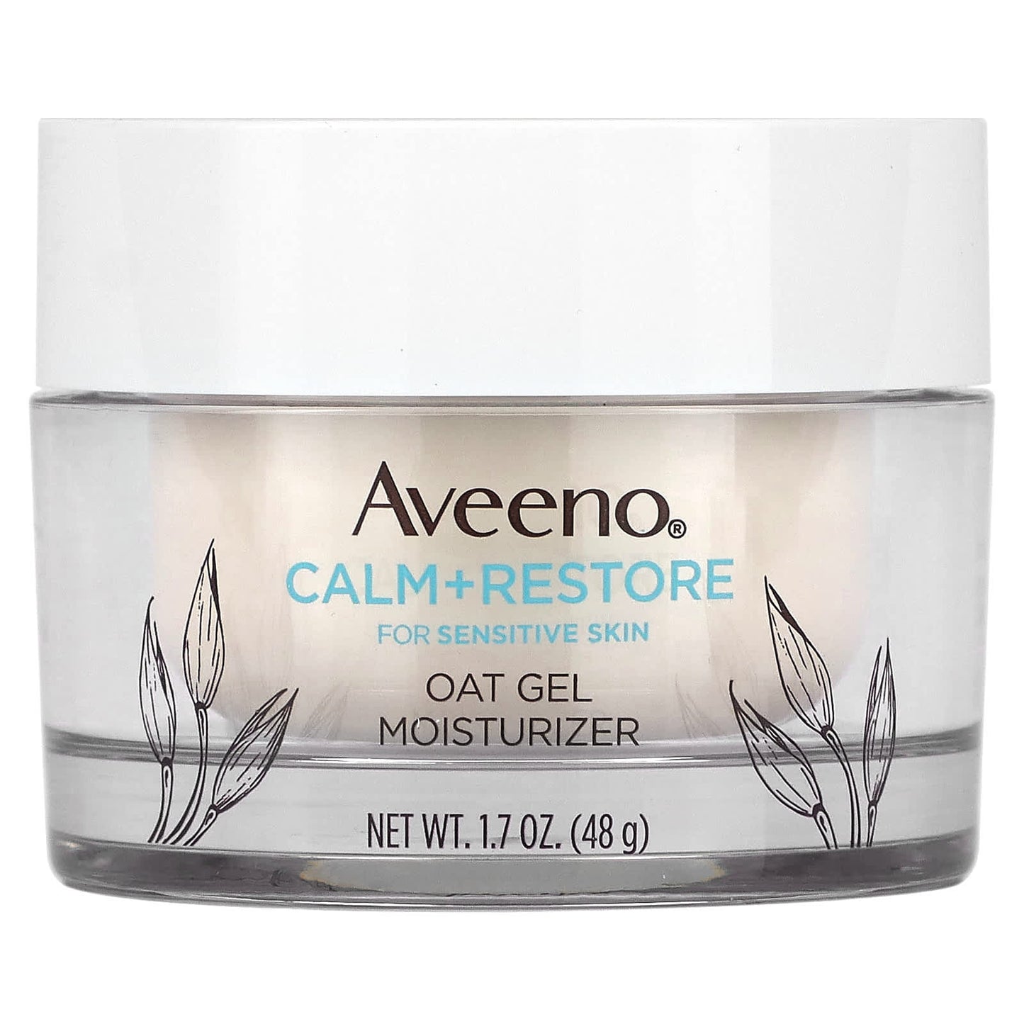 Aveeno-Calm + Restore-Oat Gel Moisturizer-Fragrance Free-1.7 oz (48 g)