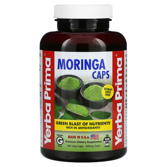 Yerba Prima-Moringa Caps-400 mg-180 Veg Caps