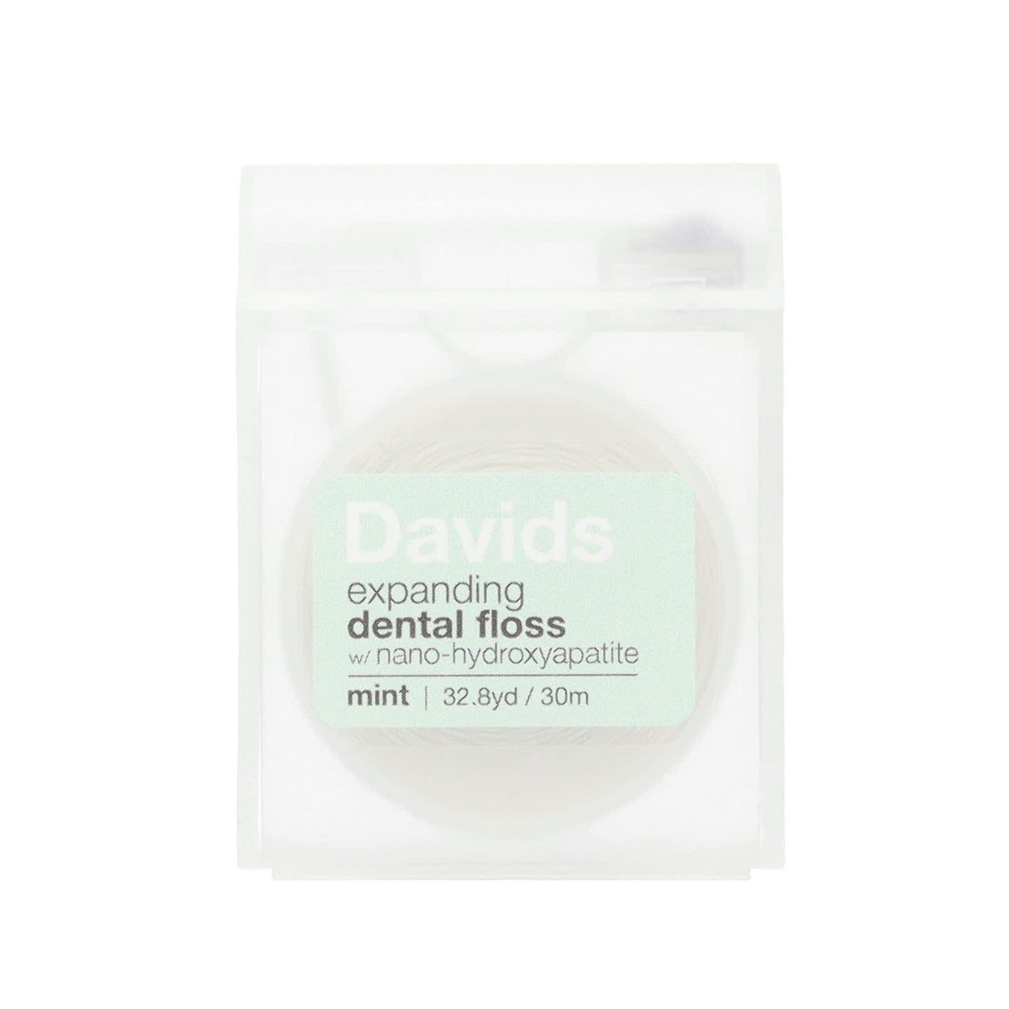 Davids Natural Toothpaste, Expanding Dental Floss, Mint, 32.8 yd (30 m)