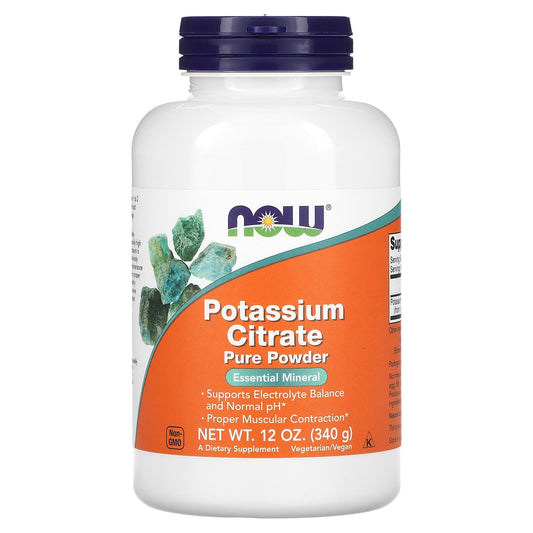 NOW Foods-Potassium Citrate Pure Powder-12 oz (340 g)