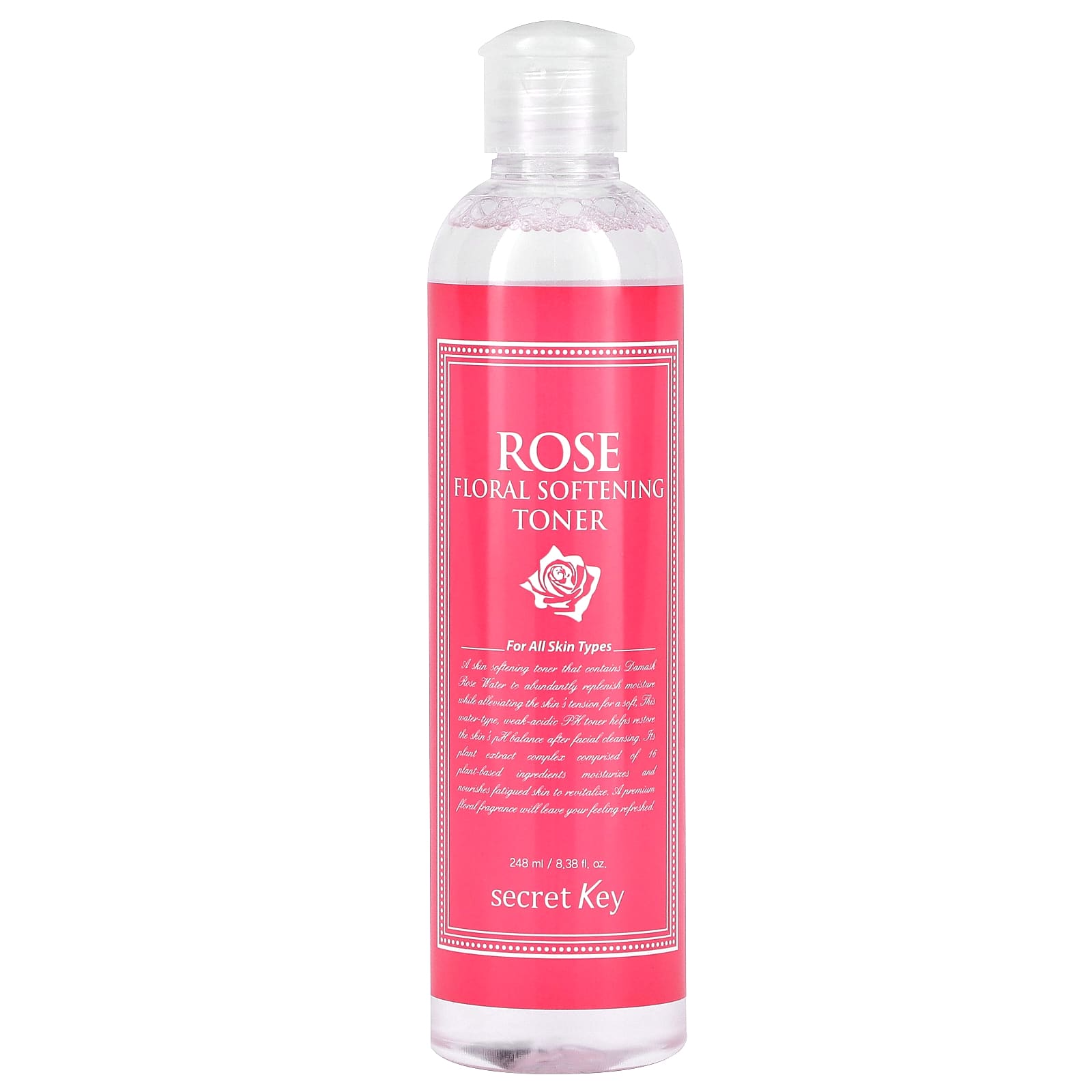 Secret Key-Floral Softening Toner-Rose-8.38 fl oz (248 ml)