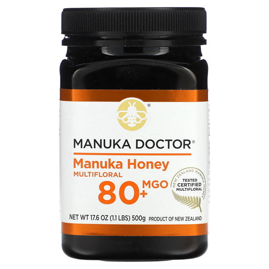 Manuka Doctor-Manuka Honey Multifloral-MGO 80+-17.6 oz (500 g)