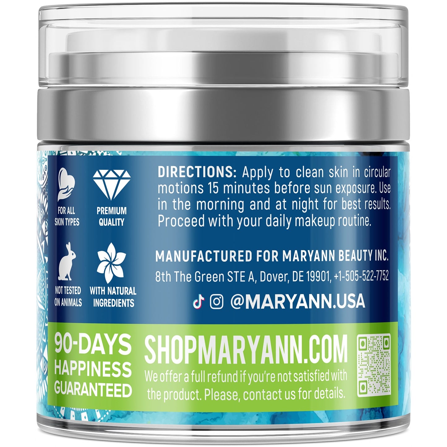 Maryann Organics, Collagen, Day & Night Anti-Aging Cream, 1.7 fl oz