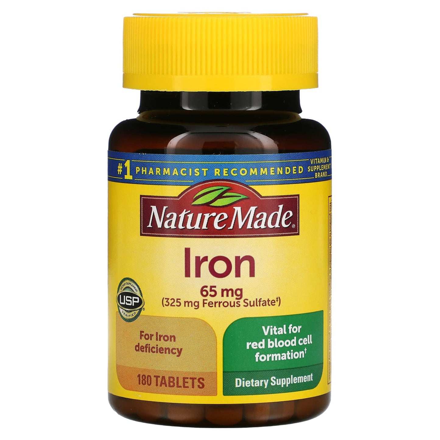 Nature Made-Iron-65 mg-180 Tablets