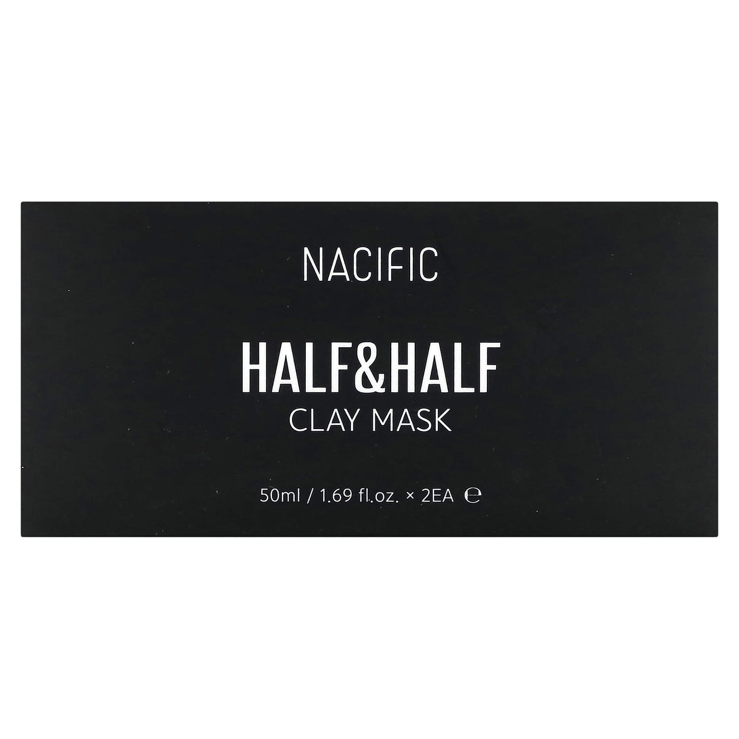 Nacific, Half & Half, Clay Beauty Mask, 2 Clay Masks, 1.69 fl oz (50 ml) Each