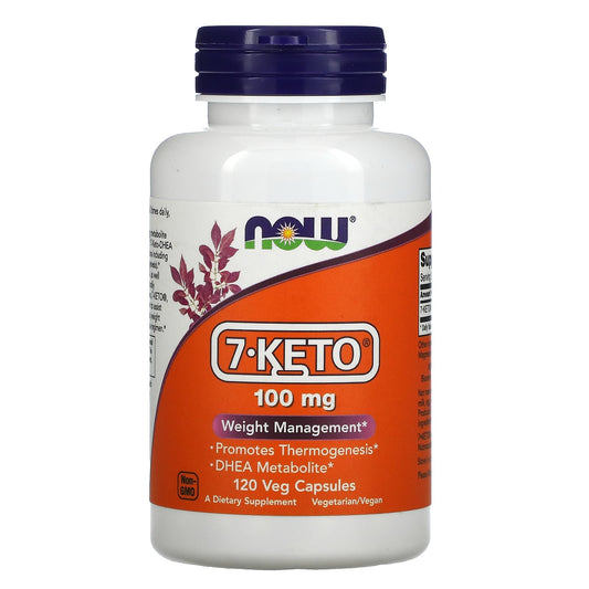 NOW Foods-7-KETO-100 mg-120 Veg Capsules