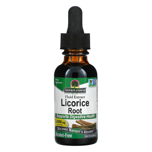 Nature's Answer-Licorice Root-Fluid Extract-Alcohol-Free-2,000 mg-1 fl oz (30 ml)