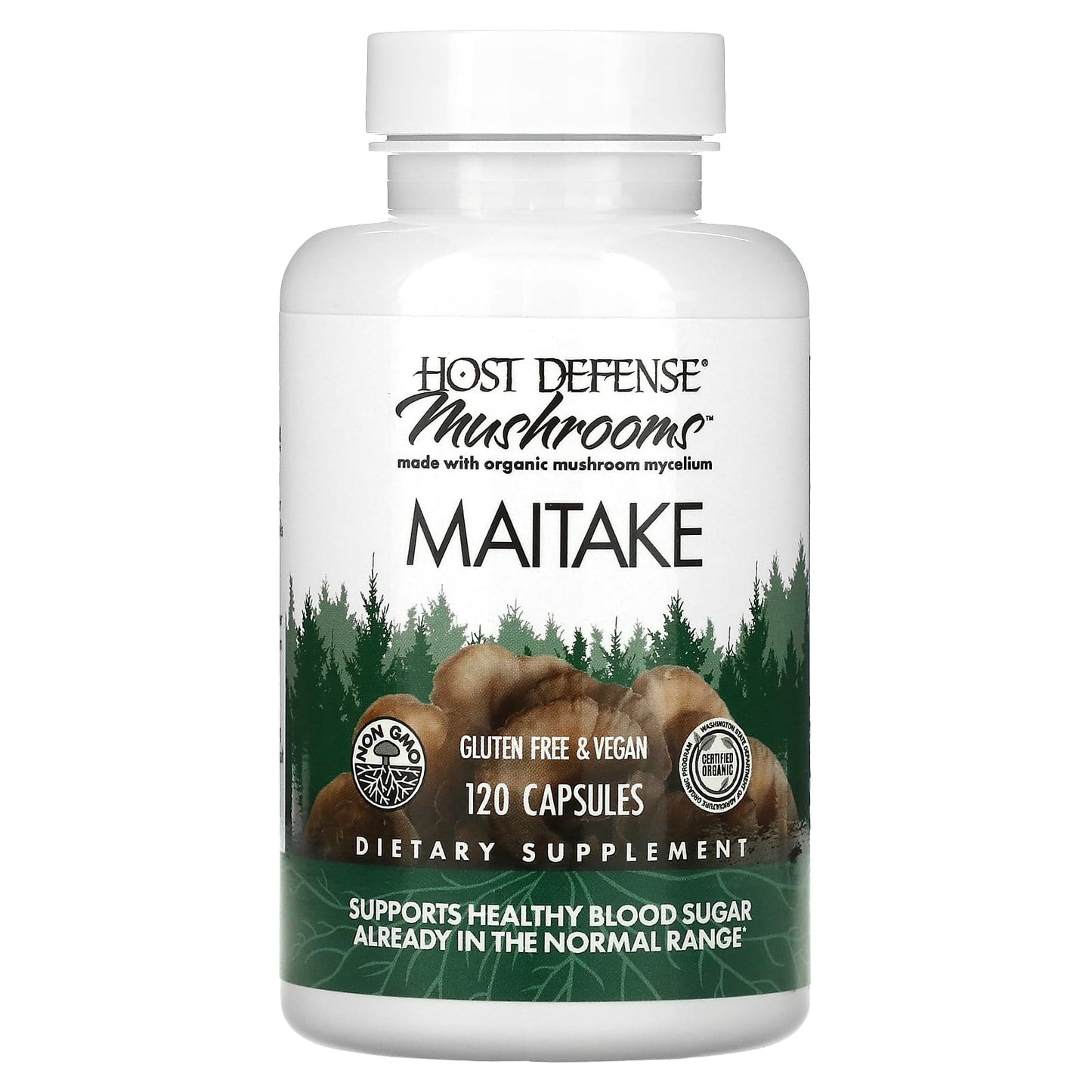 Fungi Perfecti, Mushrooms, Maitake, 120 Capsules