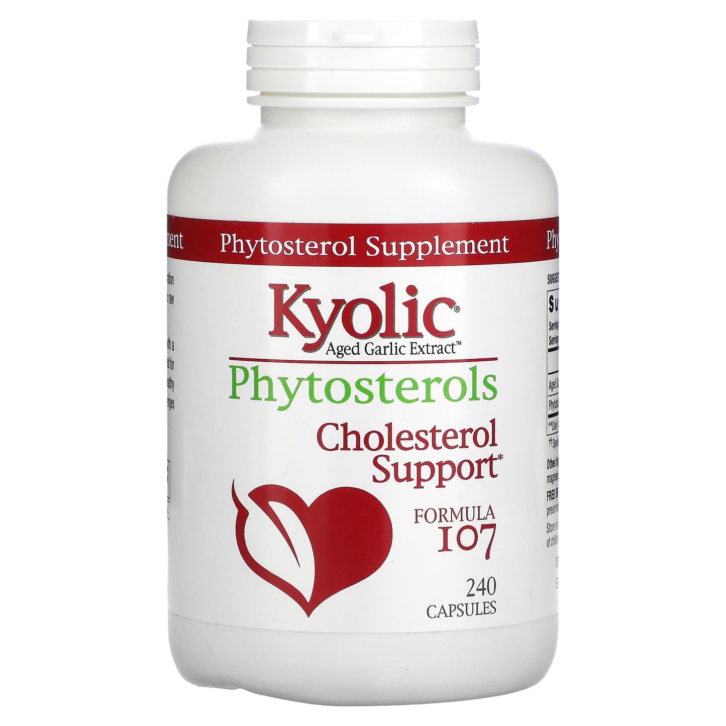 Kyolic-Aged Garlic Extract-Phytosterols-Formula 107-240 Capsules