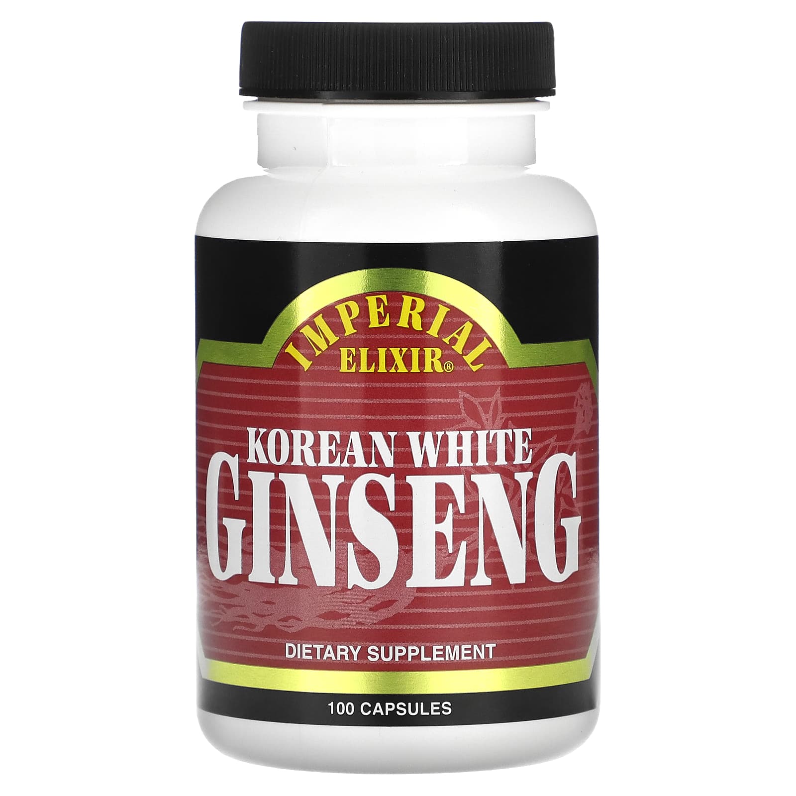 Imperial Elixir-Korean White Ginseng-100 Capsules