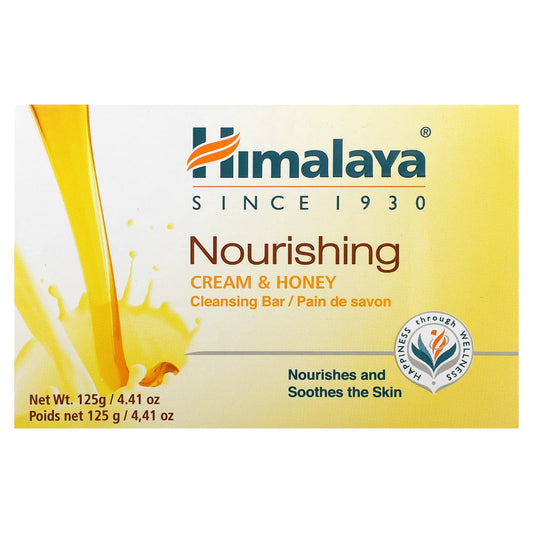 Himalaya-Nourishing Cleansing Bar Soap-Cream & Honey-4.41 oz (125 g)