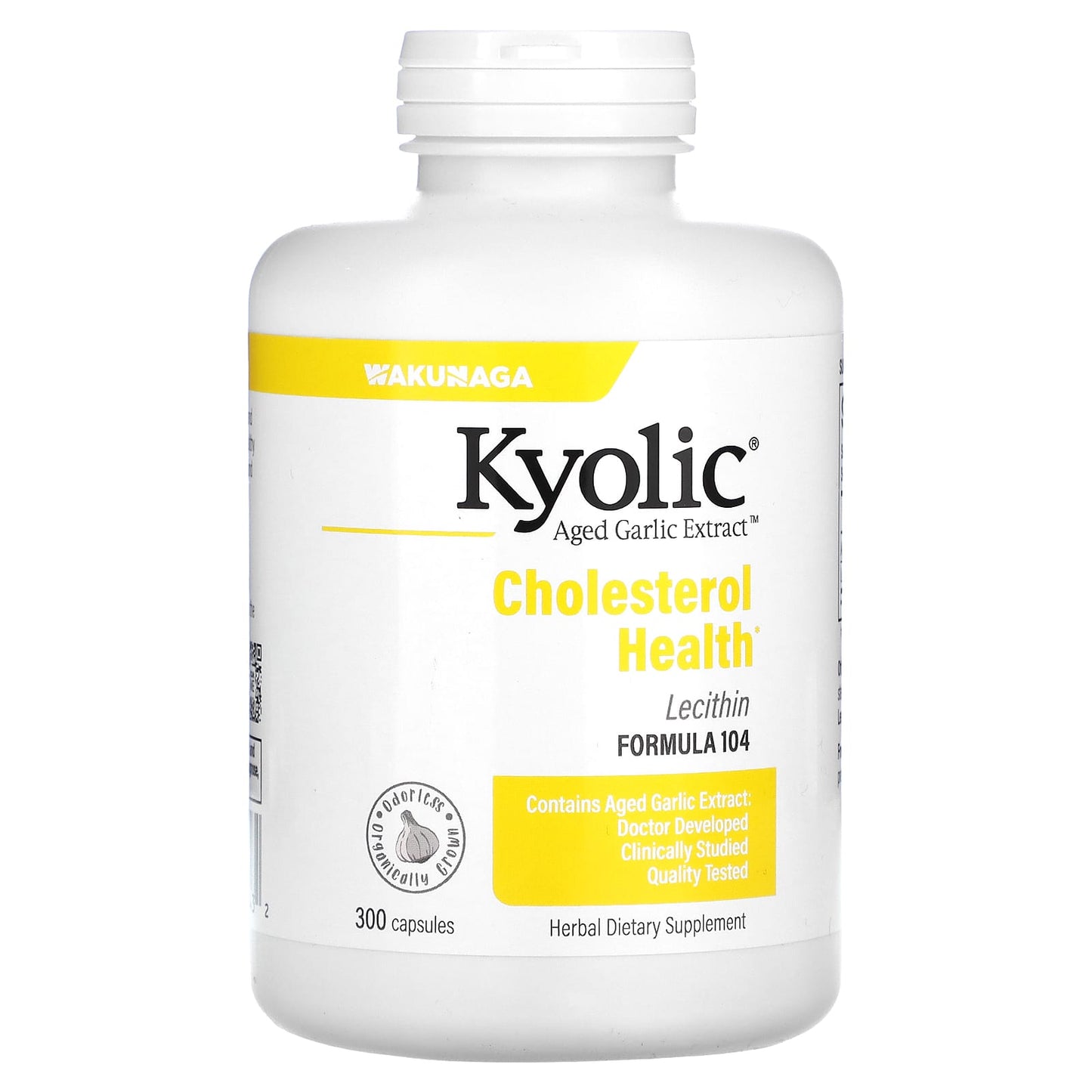 Kyolic-Aged Garlic Extract with Lecithin-Cholesterol Formula 104-300 Capsules