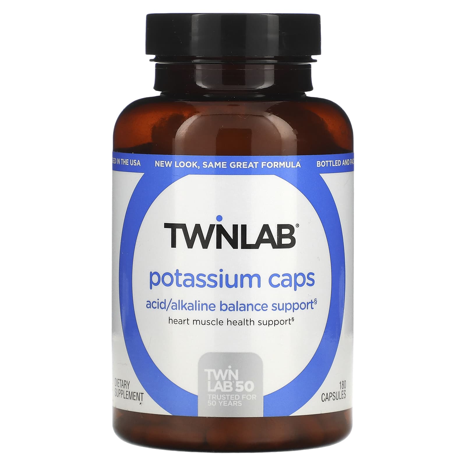 Twinlab-Potassium Caps-180 Capsules