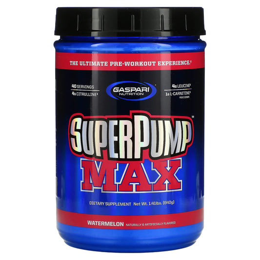 Gaspari Nutrition-SuperPump Max-Watermelon-1.41 lbs (640 g)