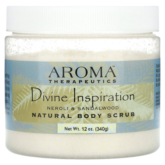 Abra Therapeutics-Natural Body Scrub-Divine Inspiration-Neroli & Sandalwood-12 oz (340 g)